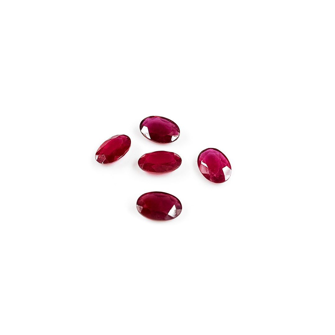 Natural Bangkok Ruby Calibrated Ovals 10x7mm