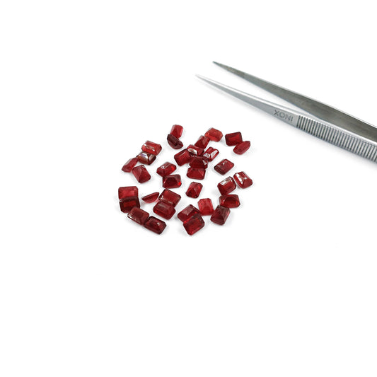 Natural Bangkok Ruby Calibrated Octagons | 5x7mm & 6x8mm