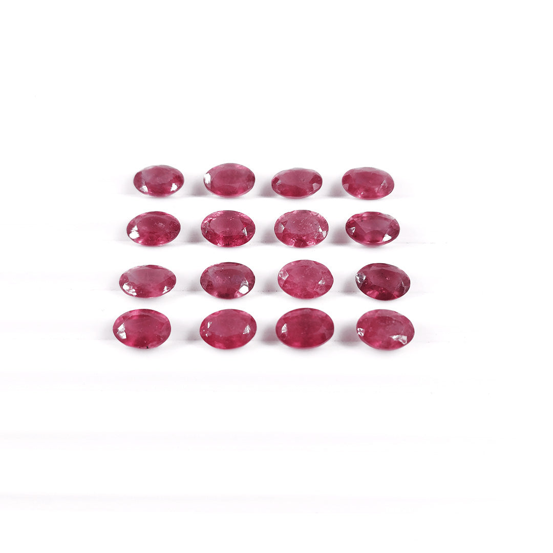 Natural Bangkok Ruby Calibrated Ovals | 5x7mm & 6x8mm