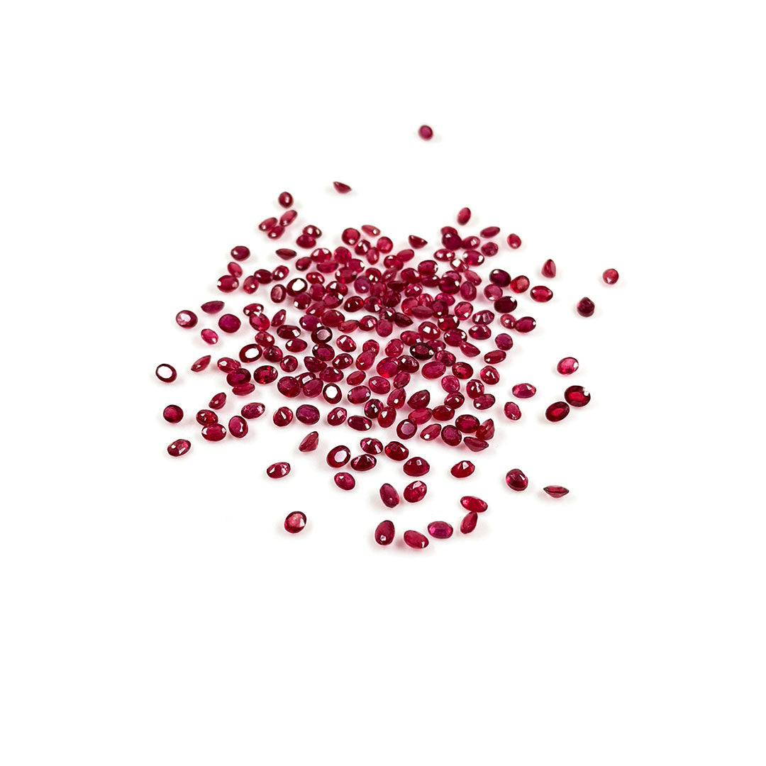 Natural Bangkok Ruby Calibrated Ovals | 2x3mm & 3x4mm