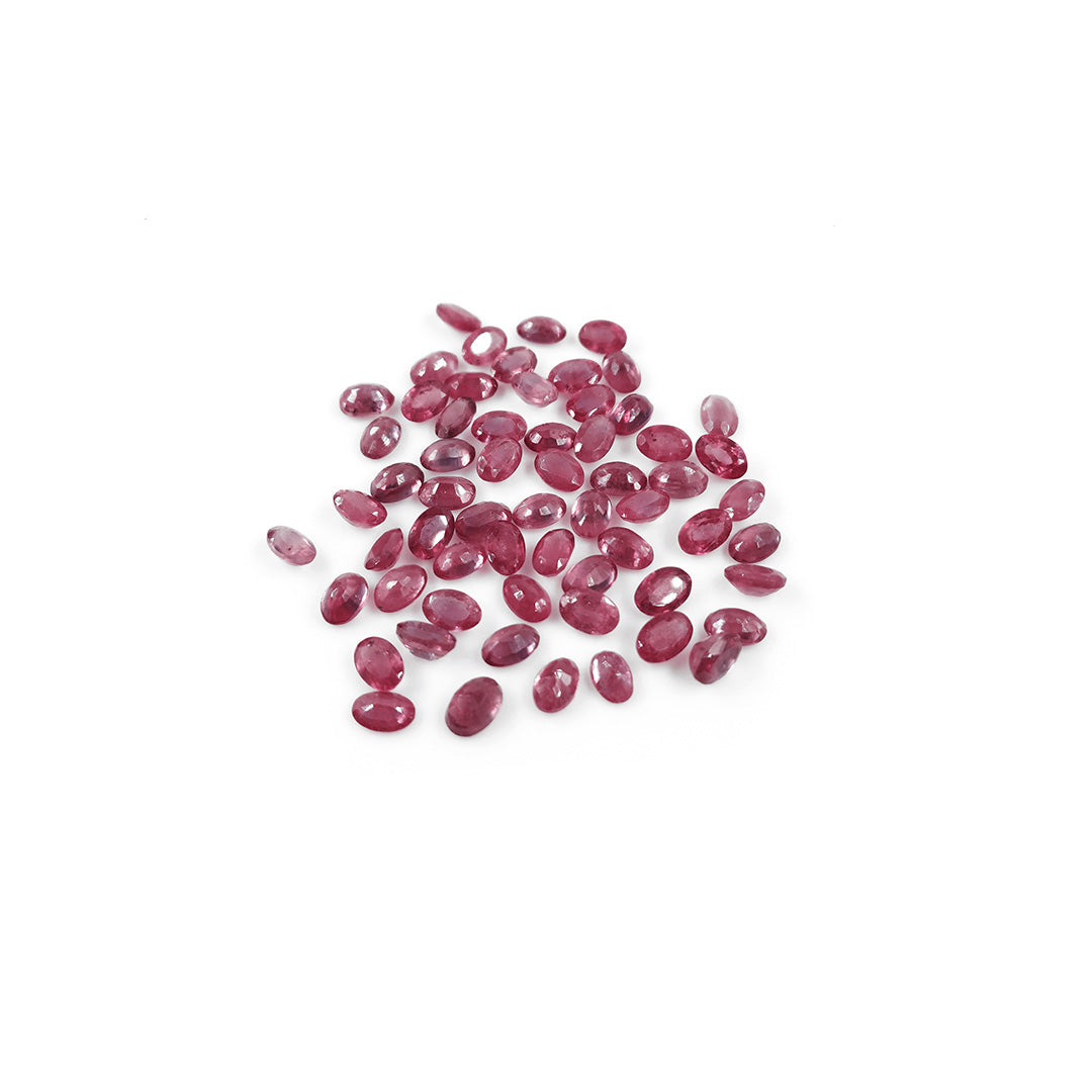 Natural Bangkok Ruby Calibrated Ovals | 3x5mm & 4x6mm