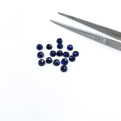 Natural  Bangkok Blue Sapphire Calibrated Rounds | 5mm & 6mm