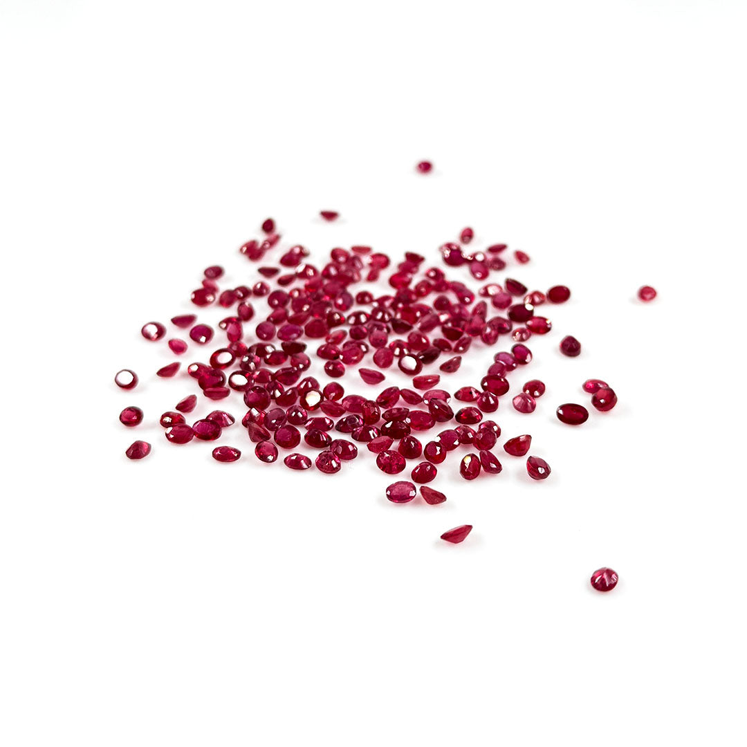 Natural Bangkok Ruby Calibrated Ovals | 2x3mm & 3x4mm