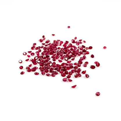 Natural Bangkok Ruby Calibrated Ovals | 2x3mm & 3x4mm