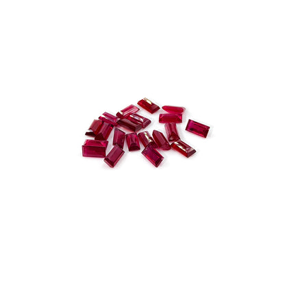 Natural Bangkok Ruby Calibrated Baguettes | 4x8mm & 5x10mm