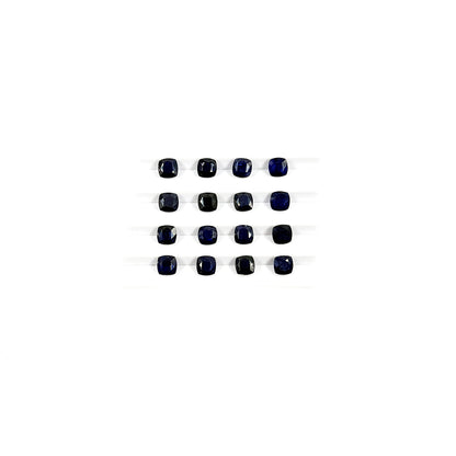 Natural  Bangkok Blue Sapphire Calibrated Cushion| 5mm & 6mm