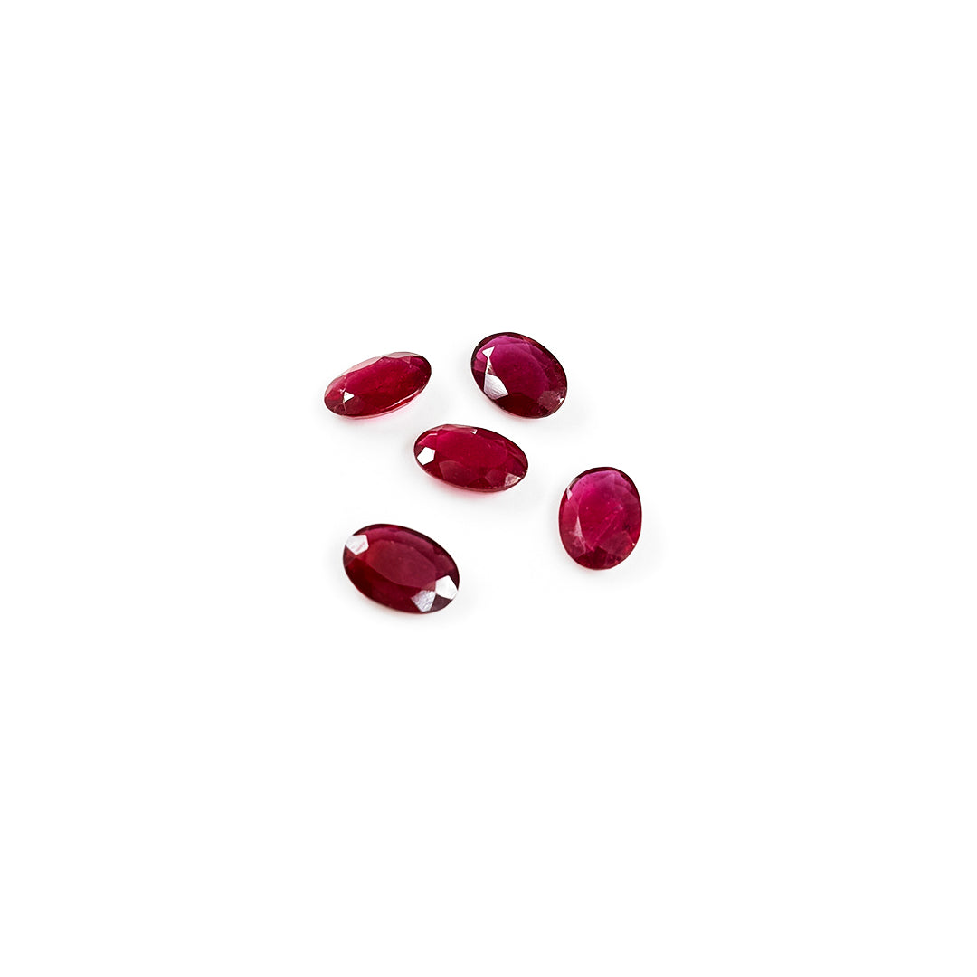 Natural Bangkok Ruby Calibrated Ovals 10x7mm