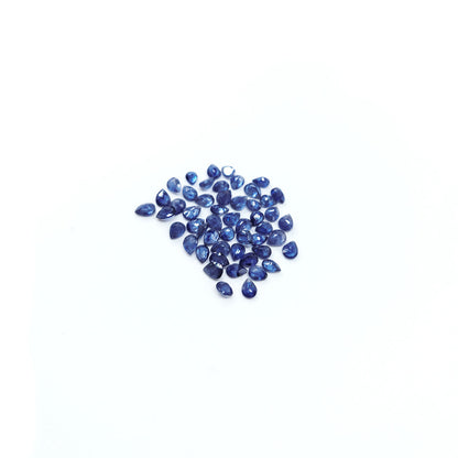 Natural Bangkok Blue Sapphire Calibrated Pears | 3x4mm & 4x5mm