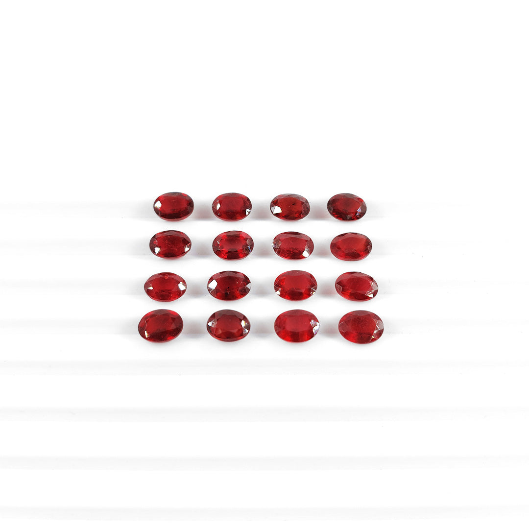 Natural Bangkok Ruby Calibrated Ovals | 3x5mm & 4x6mm