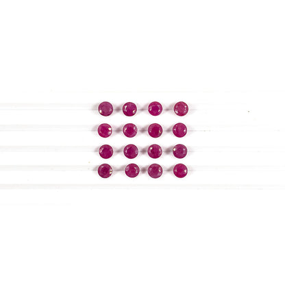 Natural African Ruby Calibrated Rounds | 5mm & 6mm