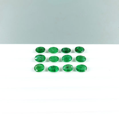 Natural Zambian Emerald Calibrated Ovals | 5x7mm & 6x8mm