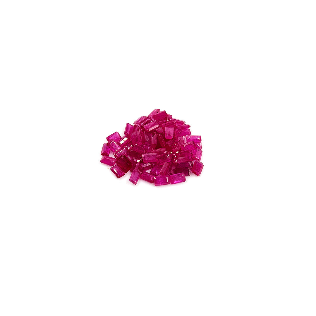 Natural Mozambique Ruby Calibrated Octagon 3x5mm