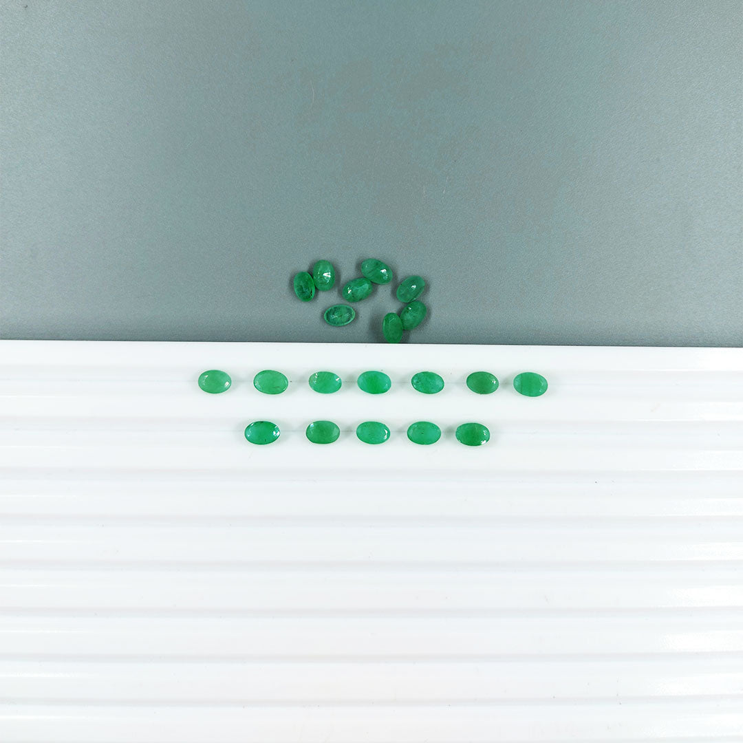 Natural Emerald Calibrated Ovals | 3x5mm & 6x4mm