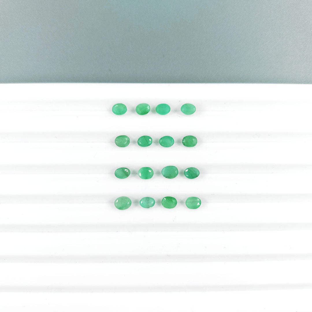 Natural Emerald Calibrated Ovals | 3x4mm & 5x4mm