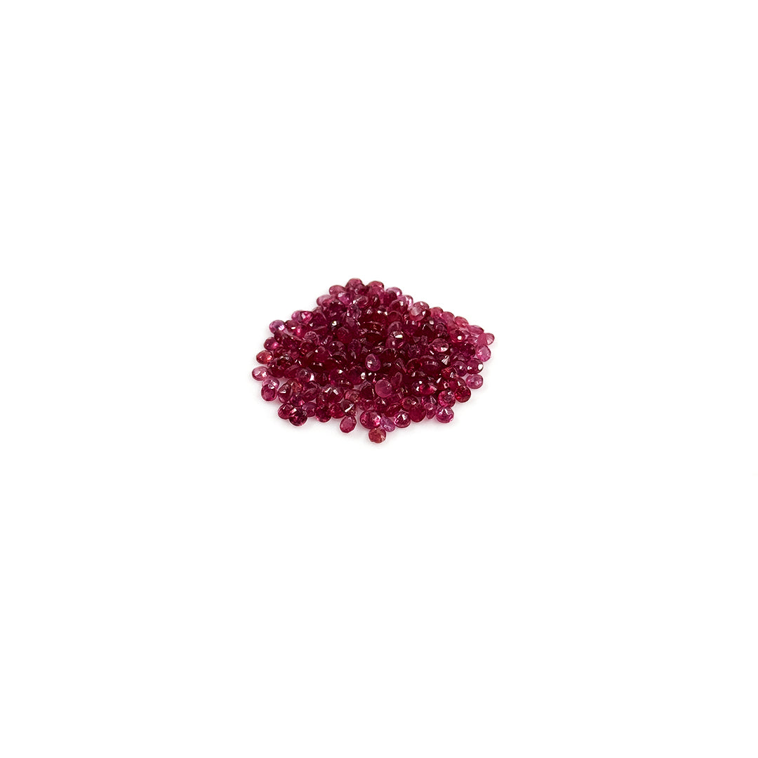 Natural Bangkok Ruby Calibrated Rounds |  2mm -2.5mm