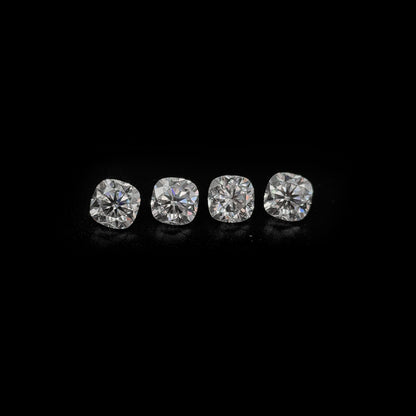 Moissanite Calibrated Cushions | 5mm & 6mm