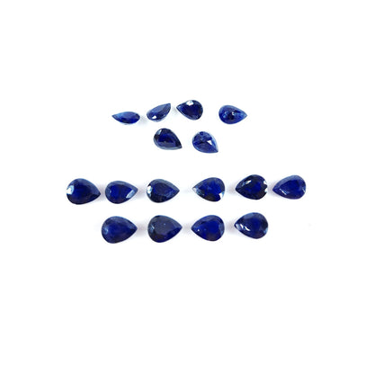 Natural Bangkok Blue Sapphire Calibrated Pears | 5x7mm & 6x8mm