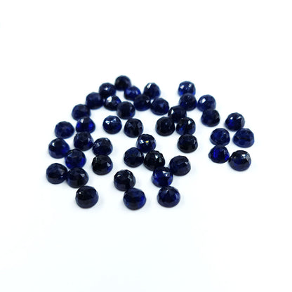 Natural  Bangkok Blue Sapphire Calibrated Rounds | 5mm & 6mm