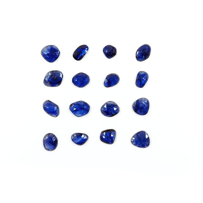 Natural Bangkok Blue Sapphire Calibrated Flat Faceted | Mix Size