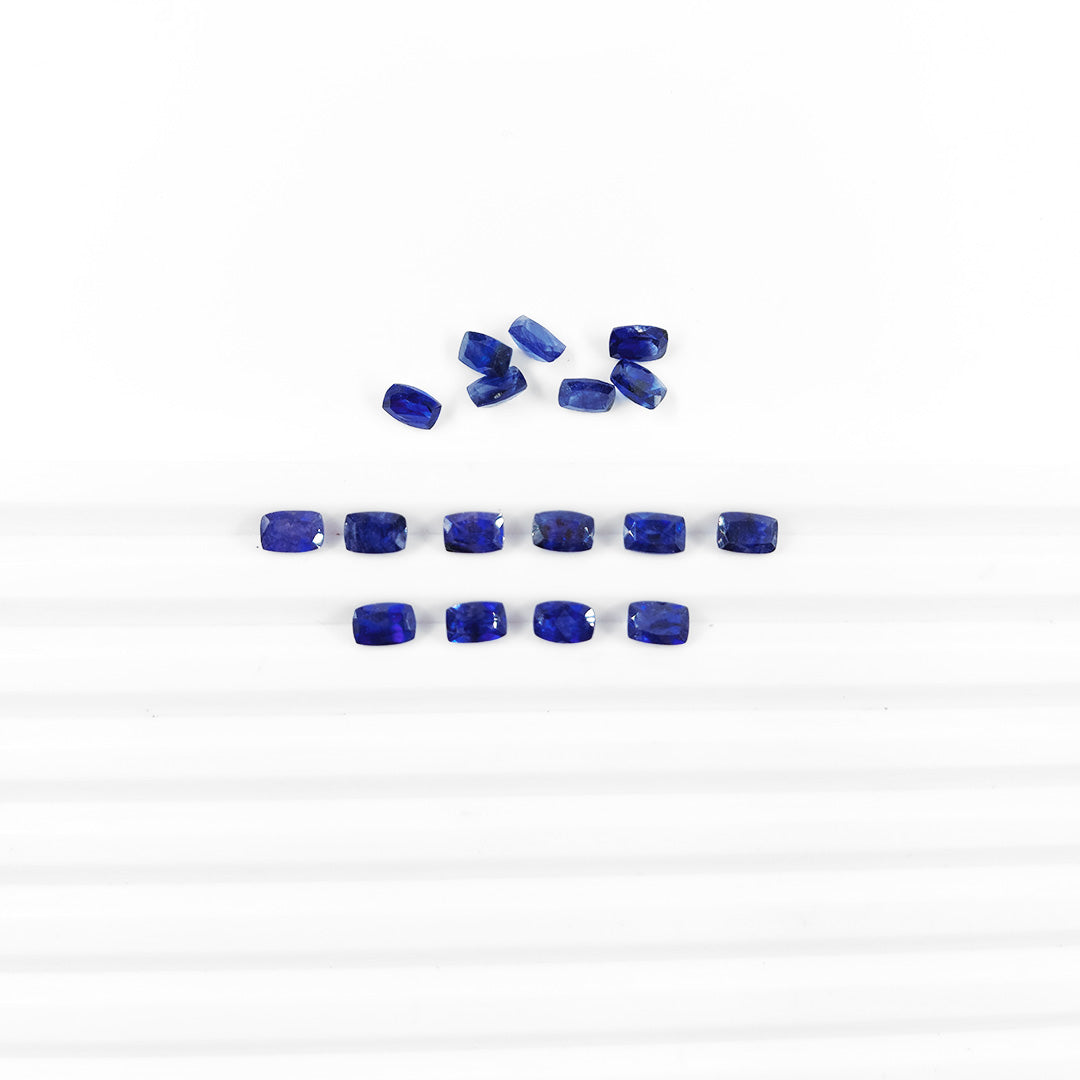 Natural Bangkok Blue Sapphire Calibrated Long Cushion | 3x5mm & 6x4mm