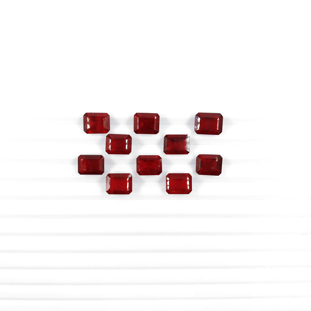 Natural Bangkok Ruby Calibrated Octagons | 9x11mm & 10x12mm