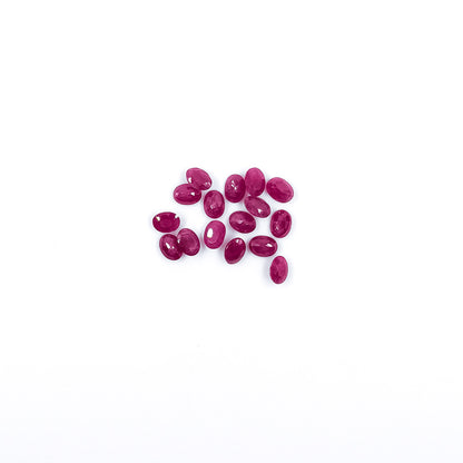 Natural African Ruby Calibrated Ovals | 5x7mm & 6x8mm