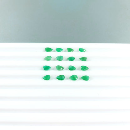 Natural Emerald Calibrated Pears | 3x5mm & 4x6mm