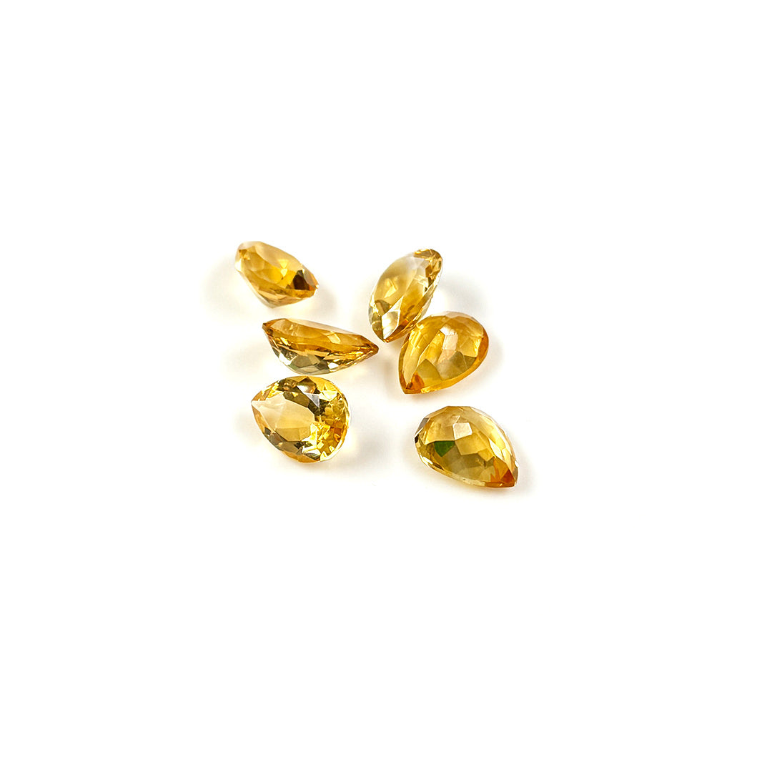 Natural Citrine Calibrated Pears 10x14mm