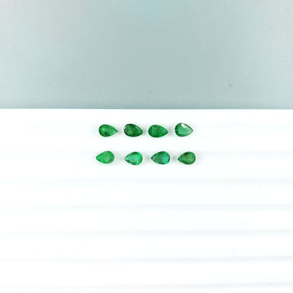 Natural Emerald Calibrated Pears | 3x5mm & 4x6mm