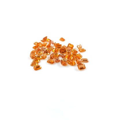 Natural Orange Sapphire Calibrated Octagons 3x4mm