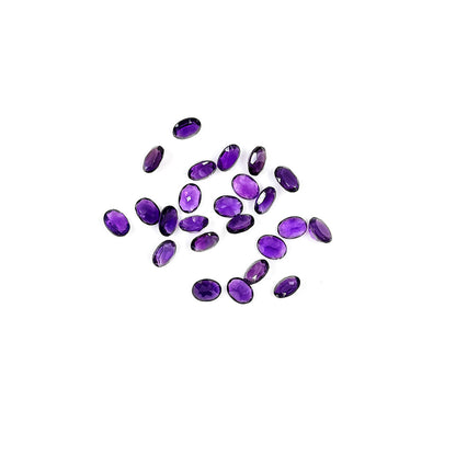 Natural Amethyst Calibrated Ovals | 7x5mm & 6x8mm