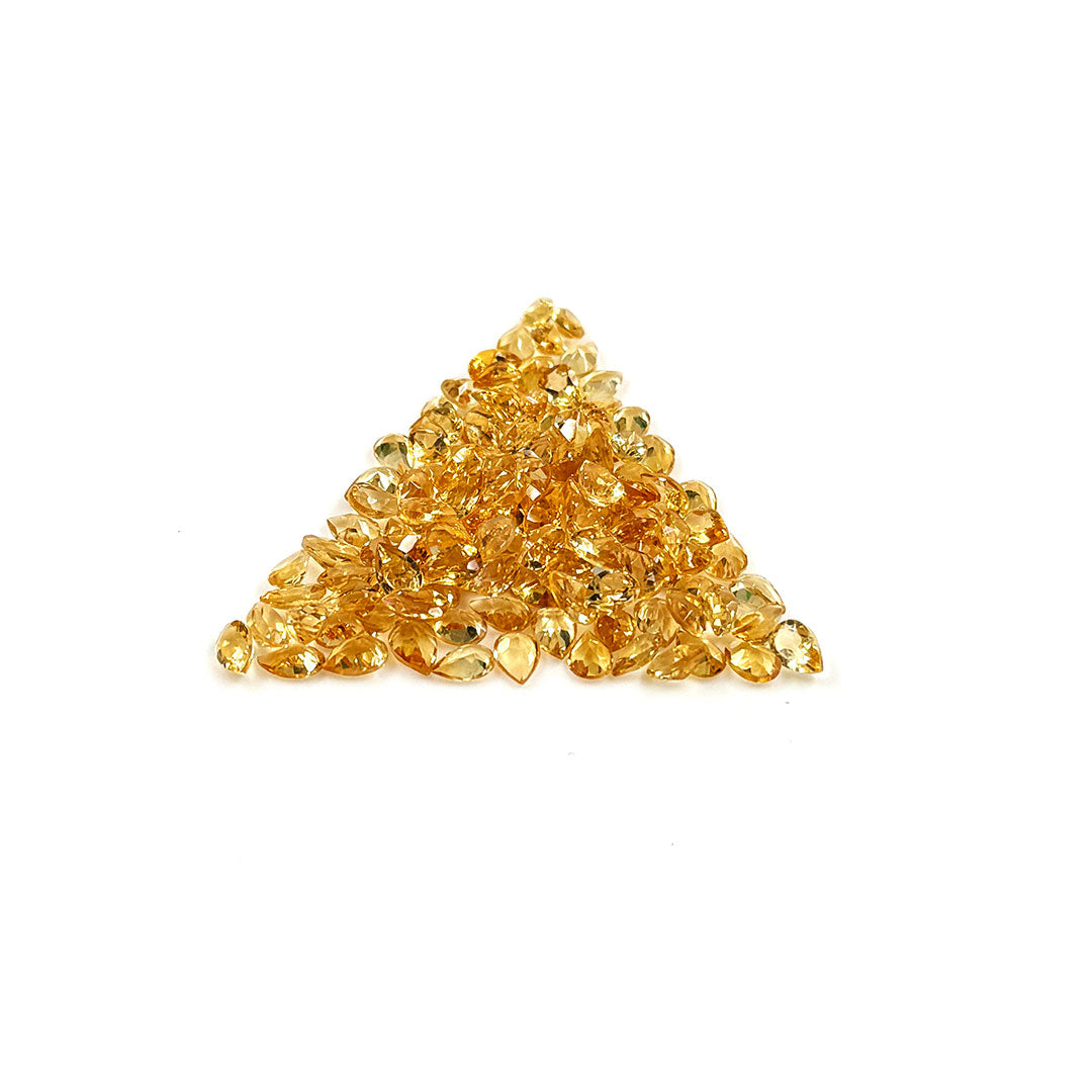 Natural Citrine Calibrated Pears | 5x7mm & 6x8mm