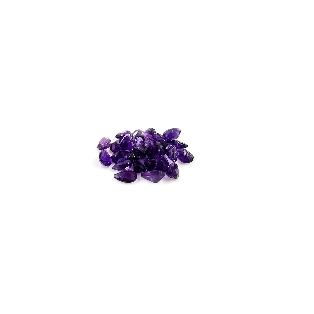 Natural Amethyst Calibrated Pears| 3x5mm & 6x4mm