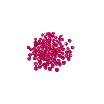 Natural Mozambique Ruby Calibrated Rounds | 2mm & 3mm