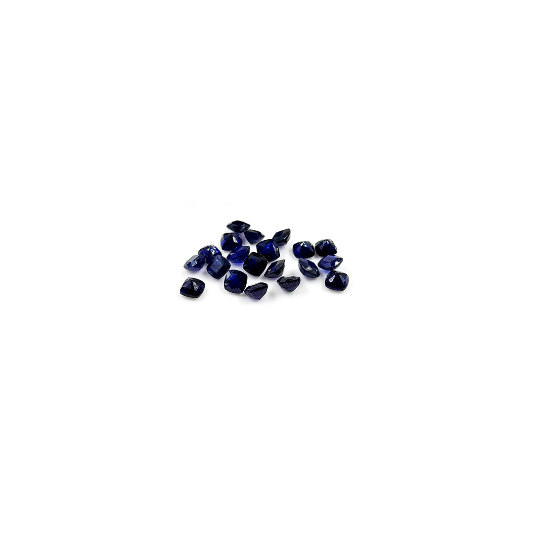 Natural  Bangkok Blue Sapphire Calibrated Cushion| 5mm & 6mm