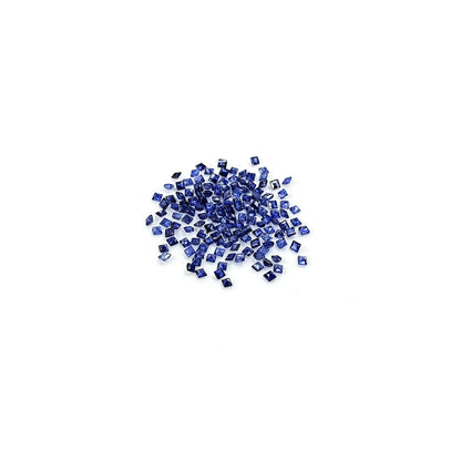 Natural  Bangkok Blue Sapphire Calibrated Squares 2mm