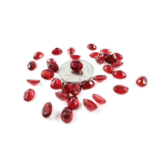 Natural Bangkok Ruby Calibrated Ovals | 5x7mm & 6x8mm