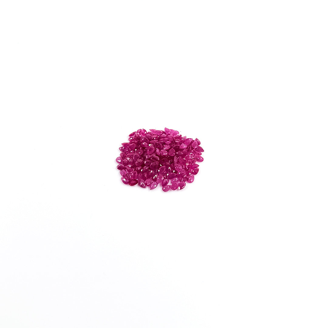 Natural African Ruby Calibrated Pears | 3x5mm & 6x4mm