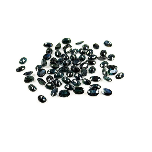 Natural  Bangkok Untreated Teal Sapphire Calibrated Ovals | 3x5mm & 6x4mm