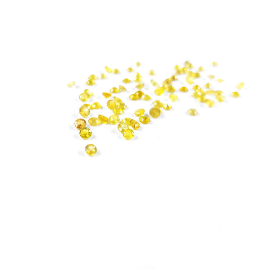 Natural Bangkok Yellow Sapphire Calibrated Rounds | 3mm & 4mm