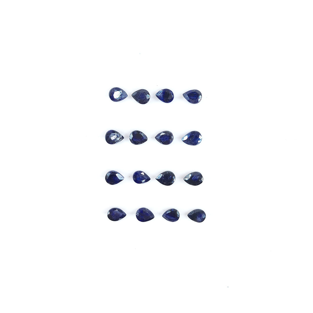 Natural  Bangkok Blue Sapphire Calibrated Pears | 3x4mm & 4x5mm