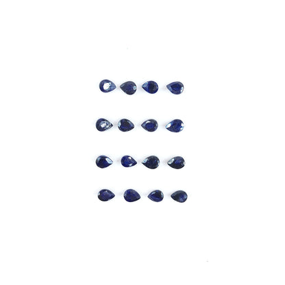 Natural  Bangkok Blue Sapphire Calibrated Pears | 3x4mm & 4x5mm