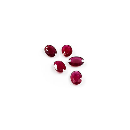 Natural Bangkok Ruby Calibrated Ovals 10x7mm