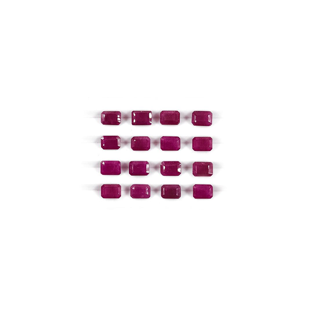 Natural African Ruby Calibrated Octagon | 7x5mm & 6x8mm