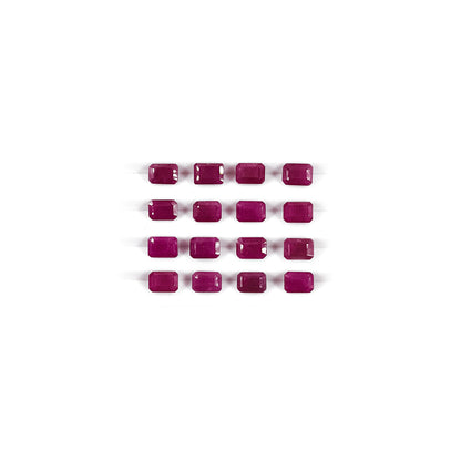 Natural African Ruby Calibrated Octagon | 7x5mm & 6x8mm