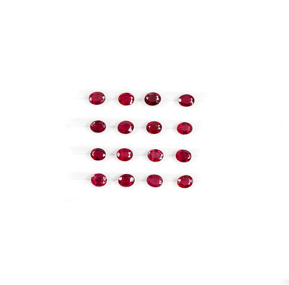 Natural Bangkok Ruby Calibrated Ovals | 4x5mm & 5x6mm