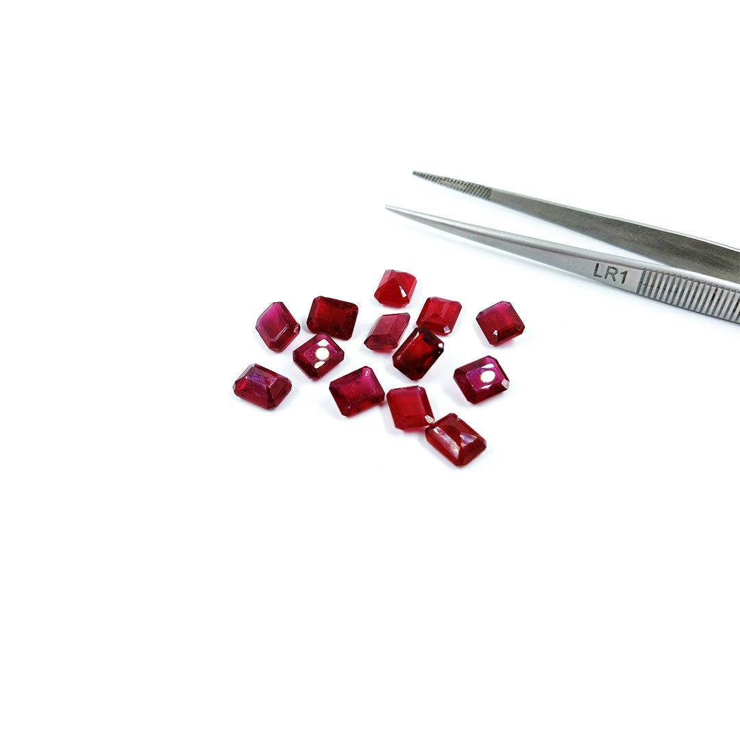 Natural Bangkok Ruby Calibrated Octagons | 7x9mm & 8x10mm