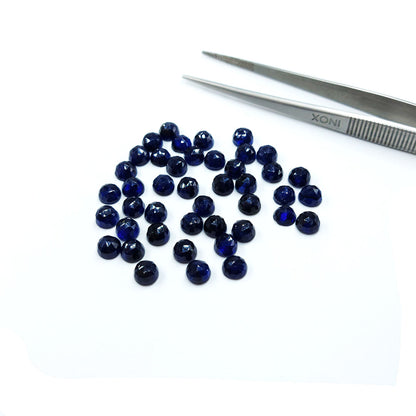 Natural  Bangkok Blue Sapphire Calibrated Rounds | 5mm & 6mm