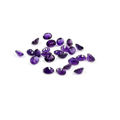 Natural Amethyst Calibrated Ovals | 7x5mm & 6x8mm