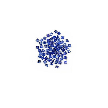 Natural  Bangkok Blue Sapphire Calibrated Squares 3.5mm